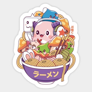 Maple World Monsters Ramen Sticker